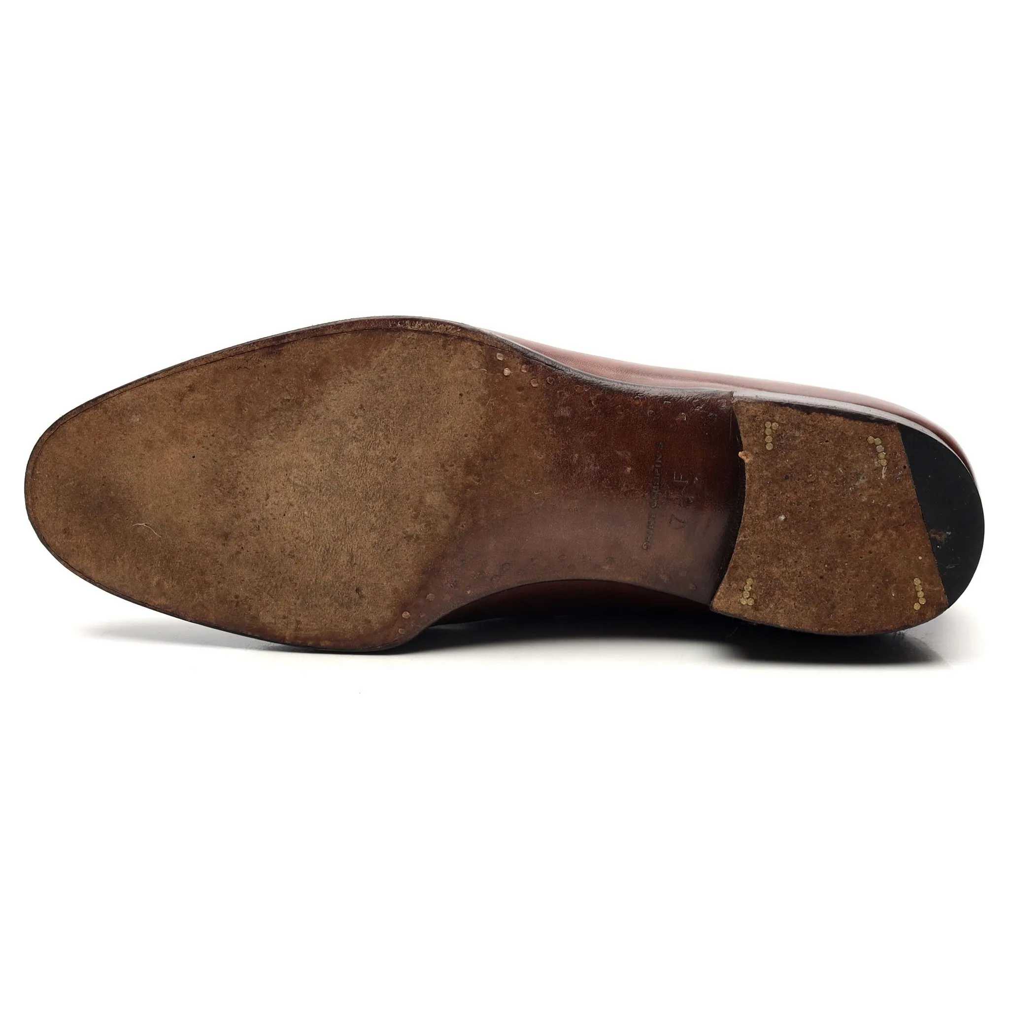 '539' Brown Leather Loafers UK 7.5 F