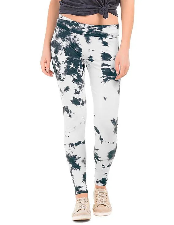 Aeropostale Tie Dye Cotton Stretch Leggings