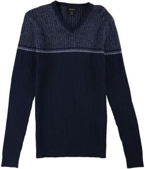 Alfani Mens Textured Stripe Pullover Sweater