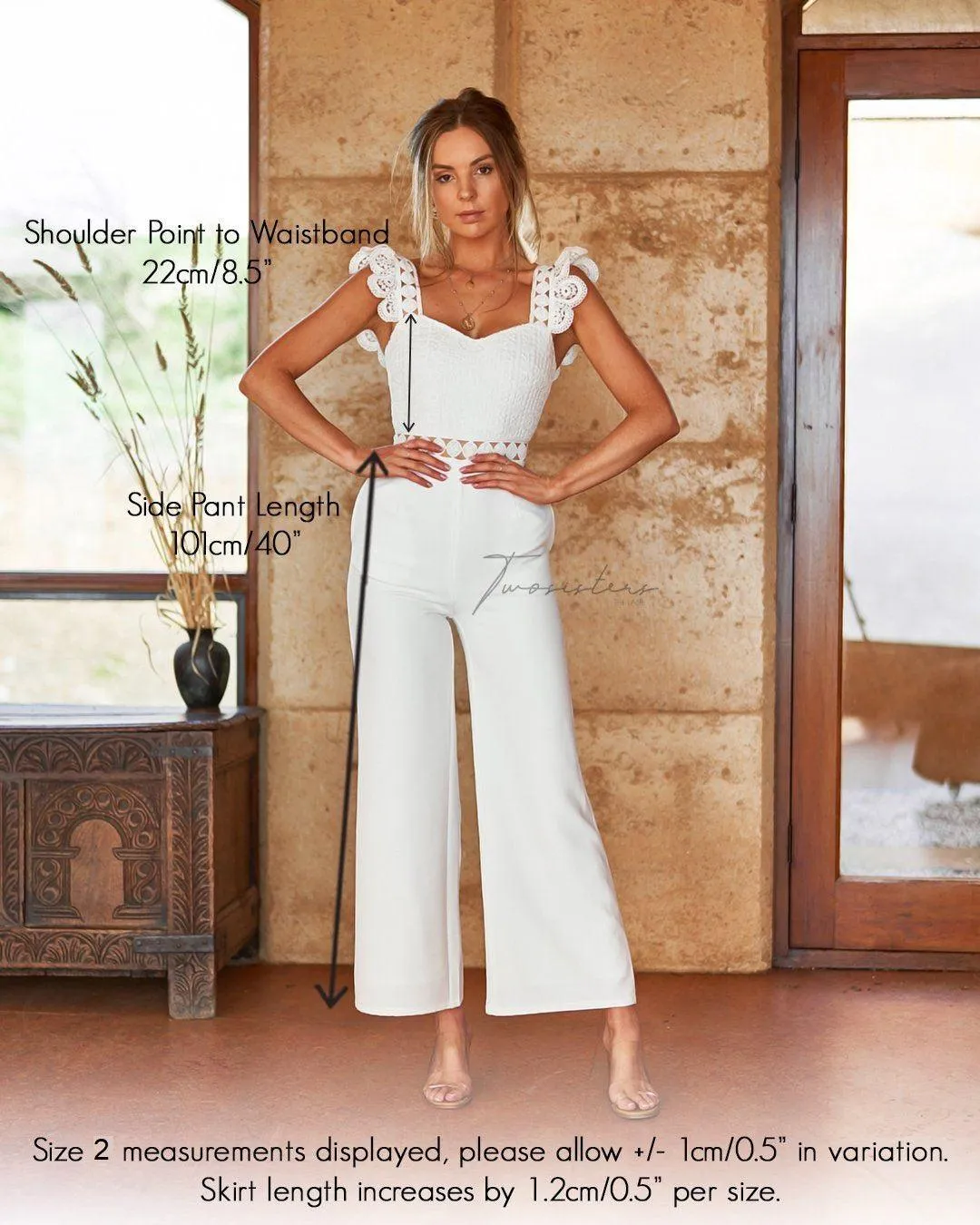 Anastasia Jumpsuit - White