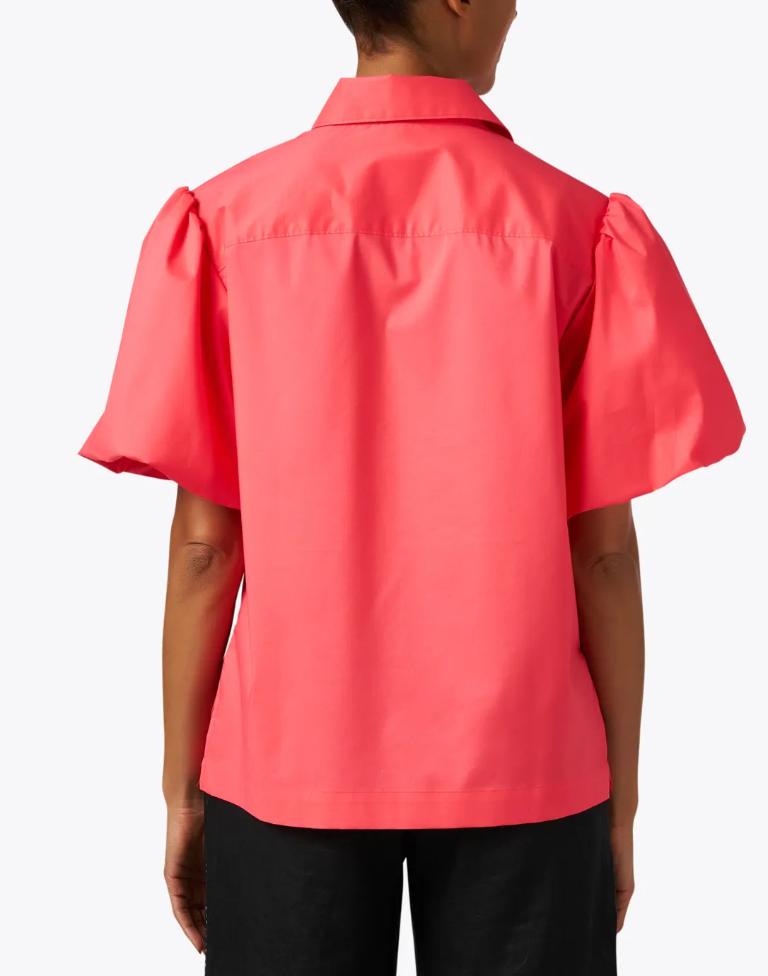 Angelina Coral Puff Sleeve Blouse