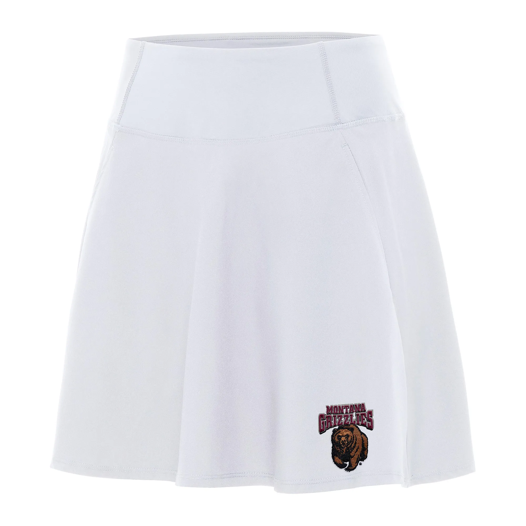 Antigua Montana Grizzlies Women's White Chip Skort