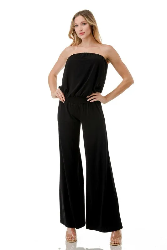 Ariella Tube Banded Jumpsuit - Black