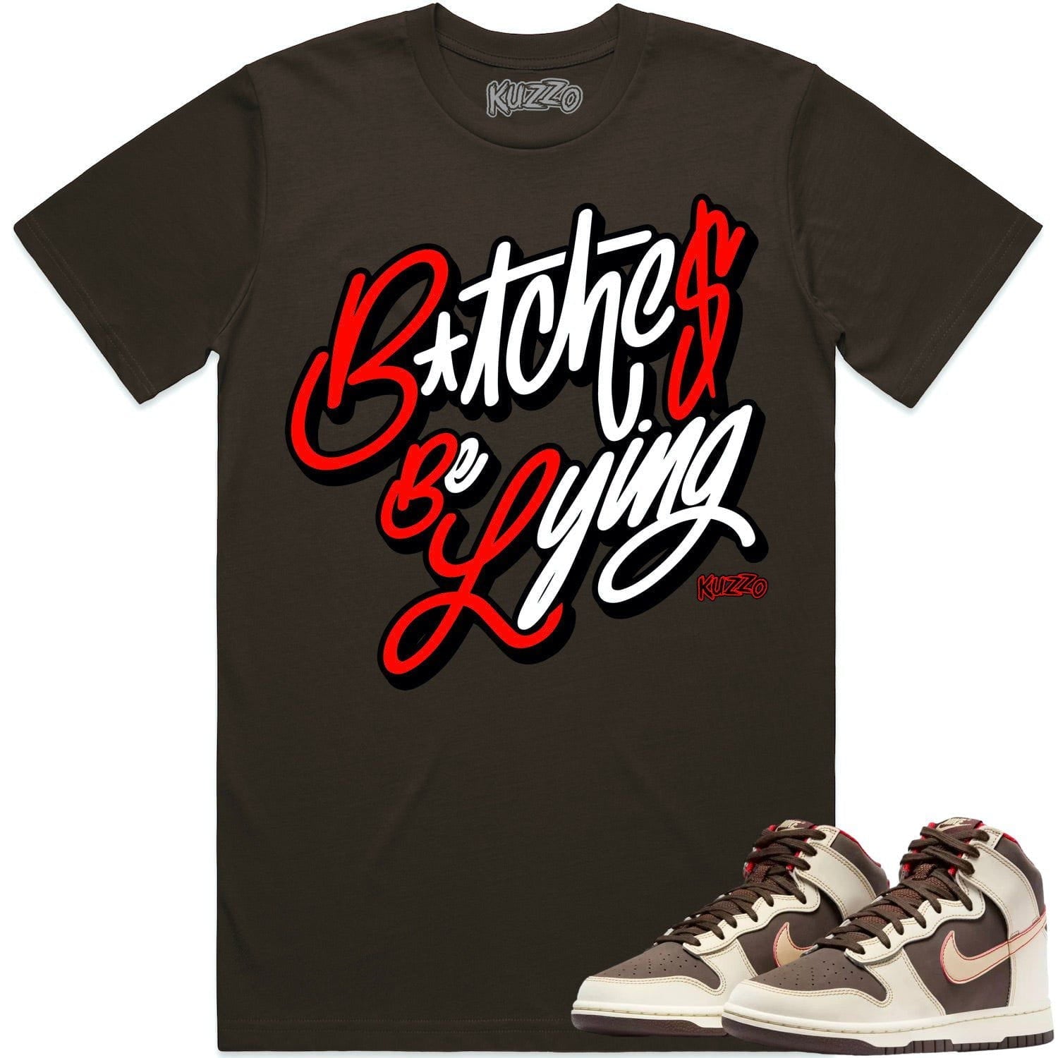 Baroque Brown Dunks Shirt to Match - RED BBL