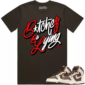 Baroque Brown Dunks Shirt to Match - RED BBL