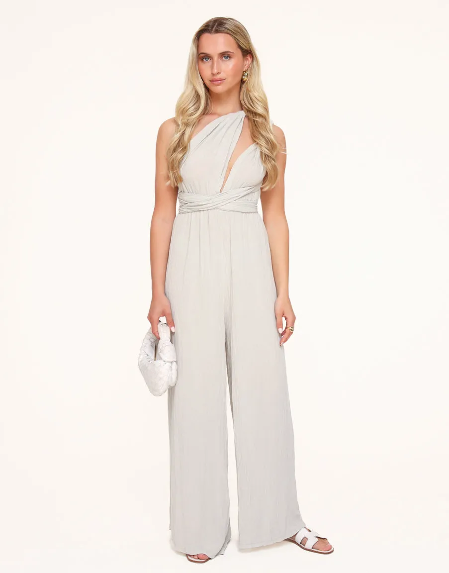 Beige Halter - Jumpsuit