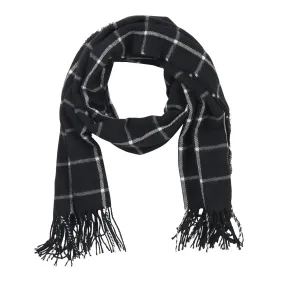 Black Plaid Adaline Scarf