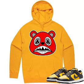 Black University Gold Dunks Hoodie to Match - ANGRY BAWS BEAR