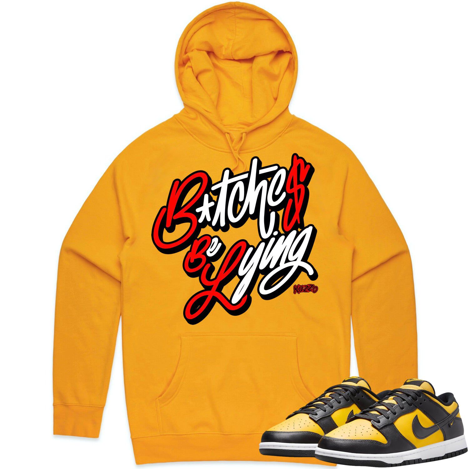 Black University Gold Dunks Hoodie to Match - RED BBL