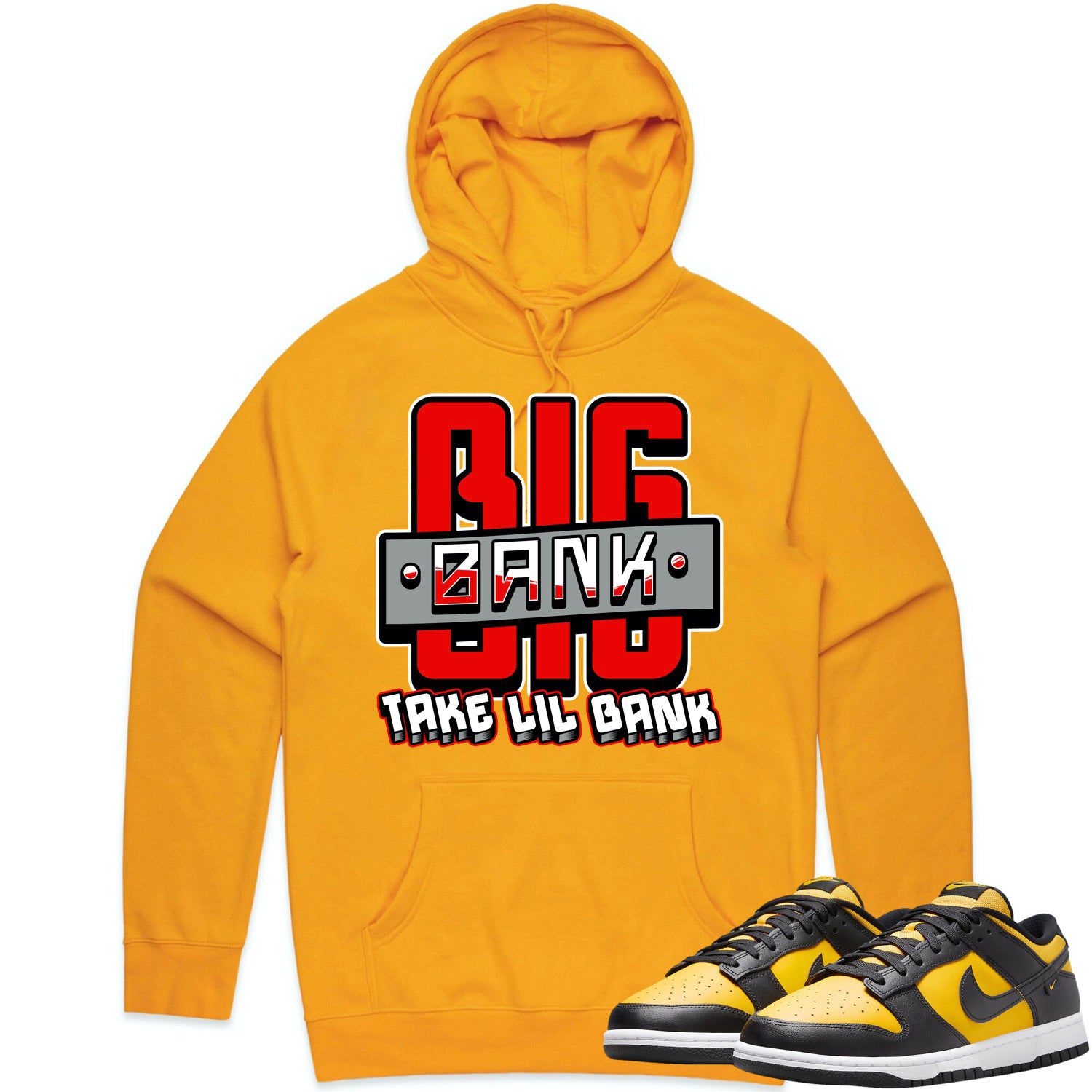 Black University Gold Dunks Hoodie to Match - RED BIG BANK