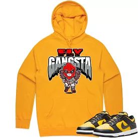 Black University Gold Dunks Hoodie to Match - RED FLY GANGSTA