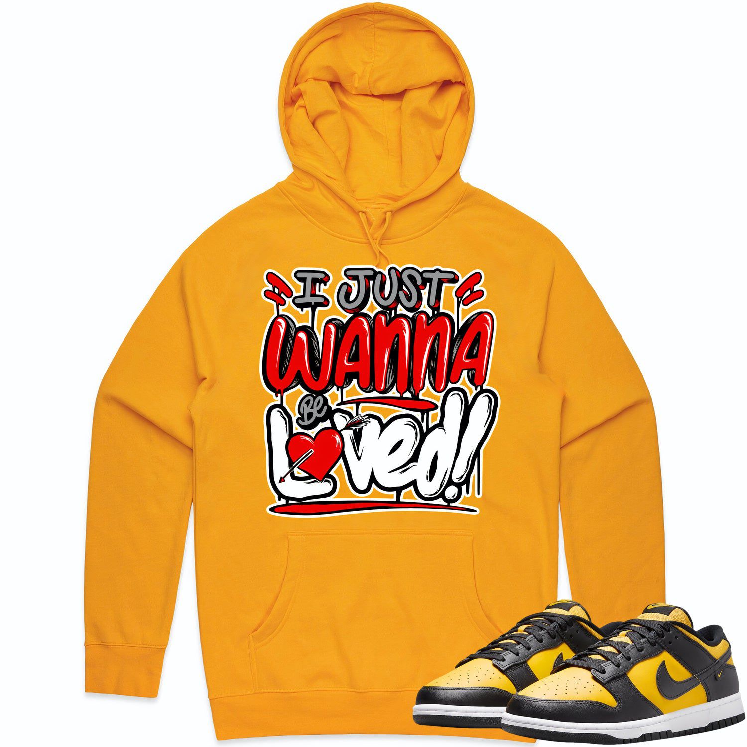 Black University Gold Dunks Hoodie to Match - RED LOVED