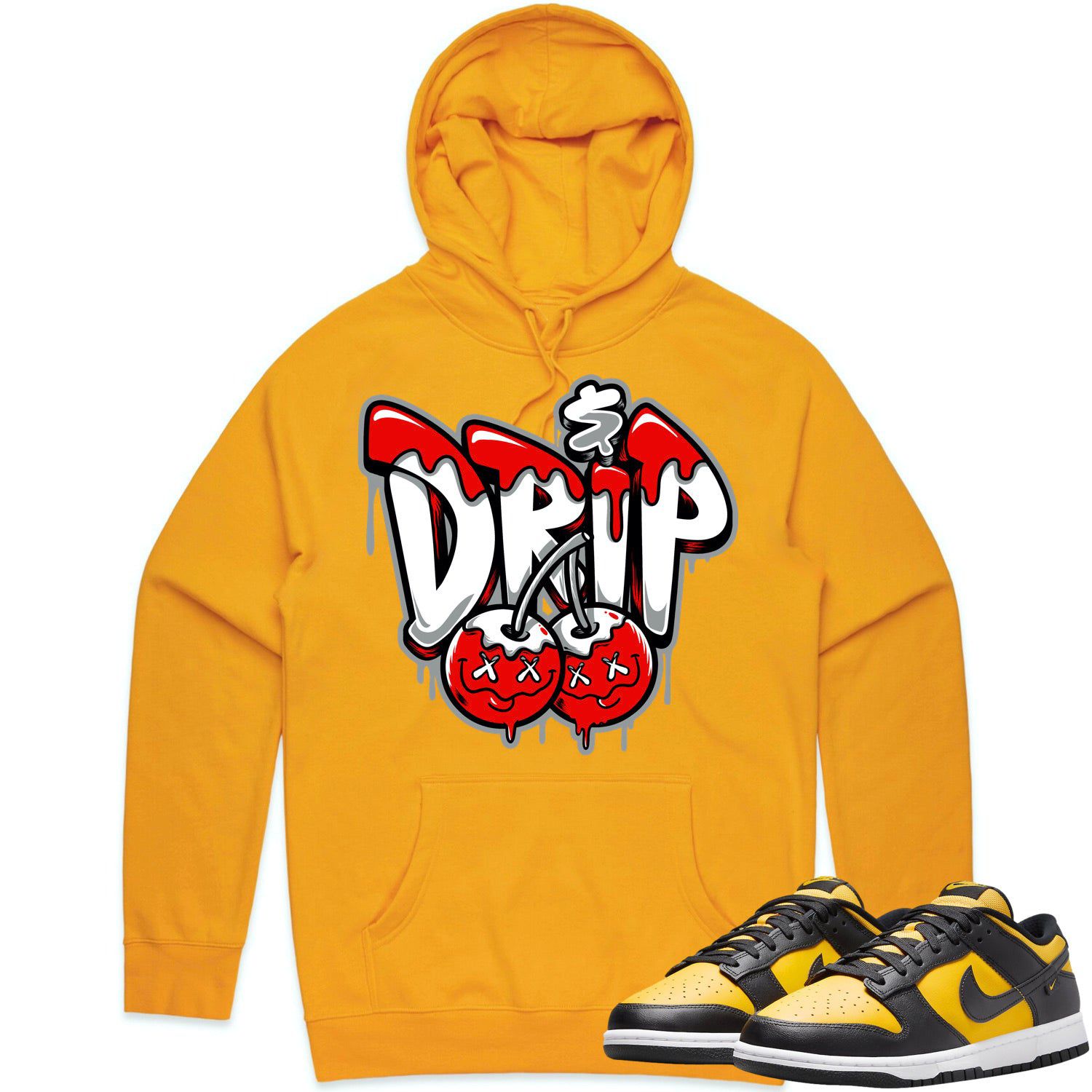 Black University Gold Dunks Hoodie to Match - RED MONEY DRIP