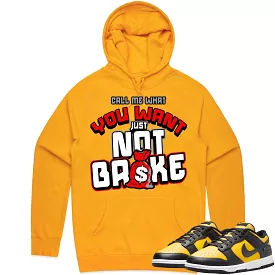 Black University Gold Dunks Hoodie to Match - RED NOT BROKE