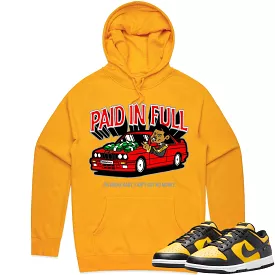 Black University Gold Dunks Hoodie to Match - RED PAID