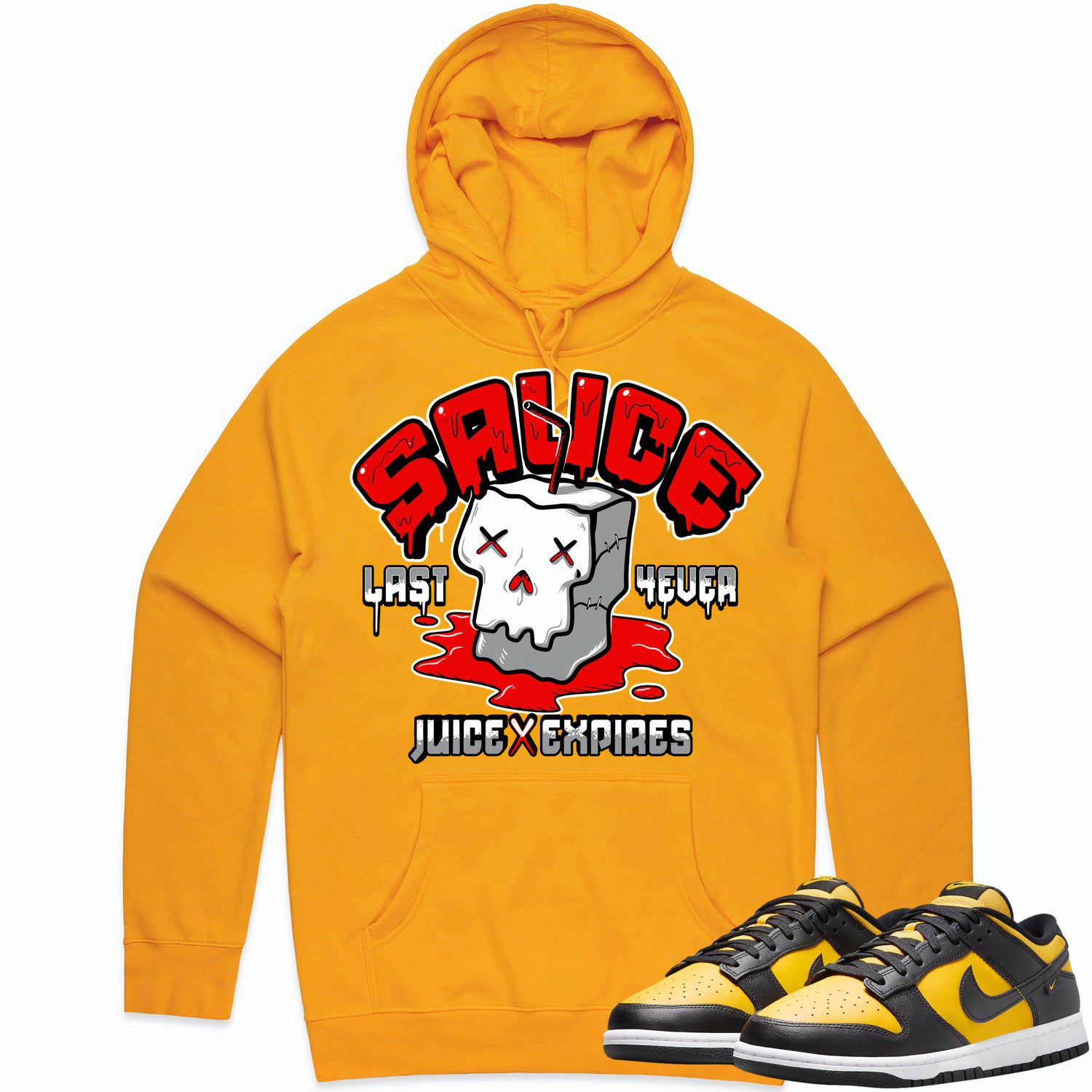 Black University Gold Dunks Hoodie to Match - RED SAUCE