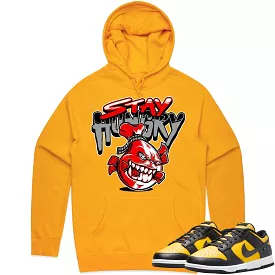 Black University Gold Dunks Hoodie to Match - RED STAY HUNGRY