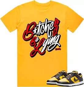 Black University Gold Dunks Shirt to Match - RED BBL