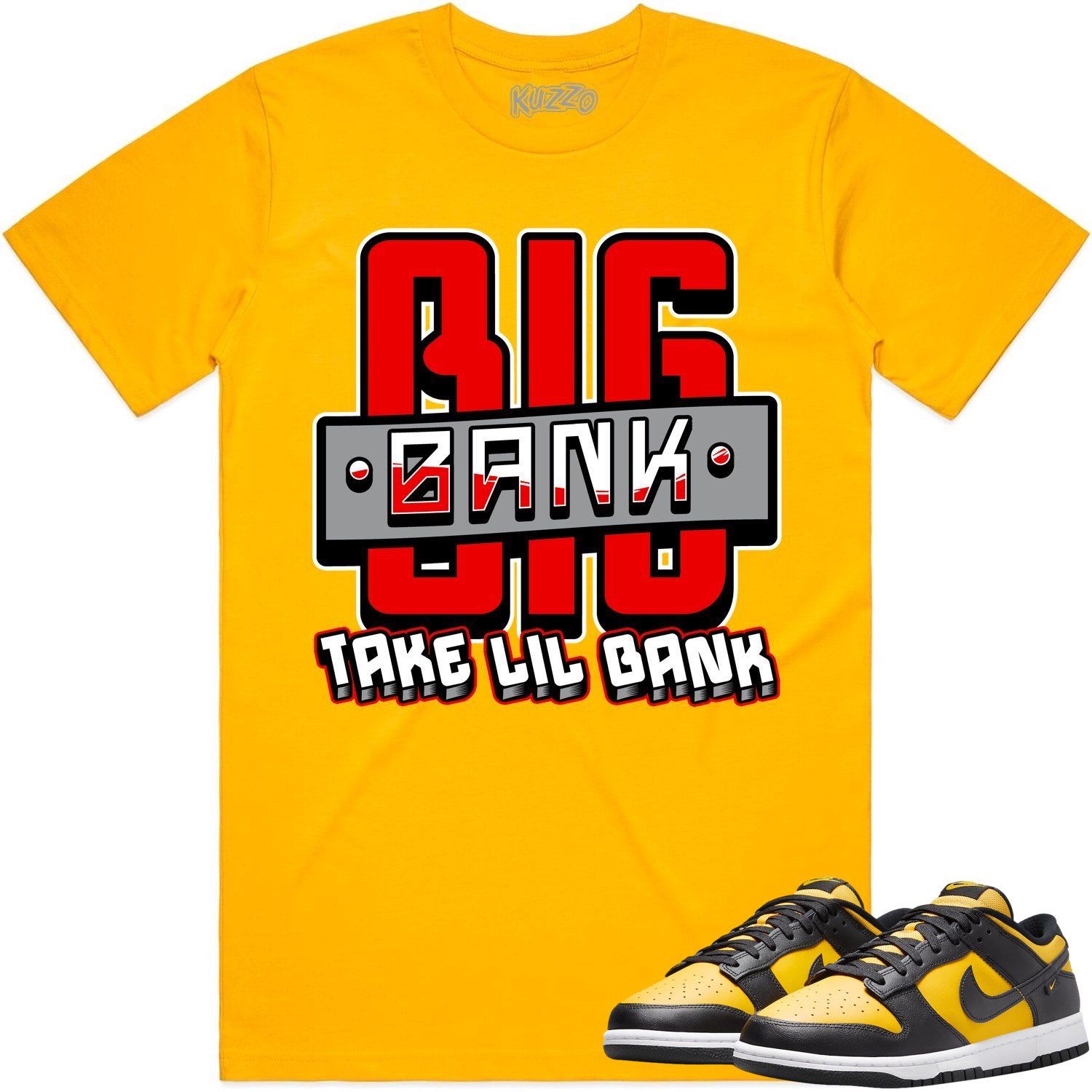 Black University Gold Dunks Shirt to Match - RED BIG BANK