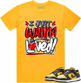 Black University Gold Dunks Shirt to Match - RED LOVED