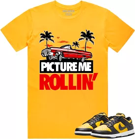 Black University Gold Dunks Shirt to Match - RED PMR