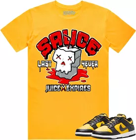 Black University Gold Dunks Shirt to Match - RED SAUCE