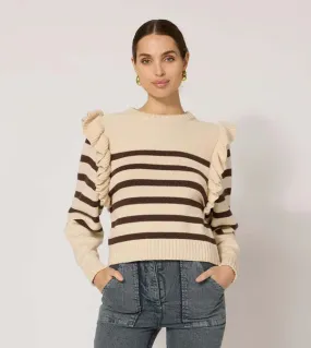 Blair Sweater - Cream/Brown