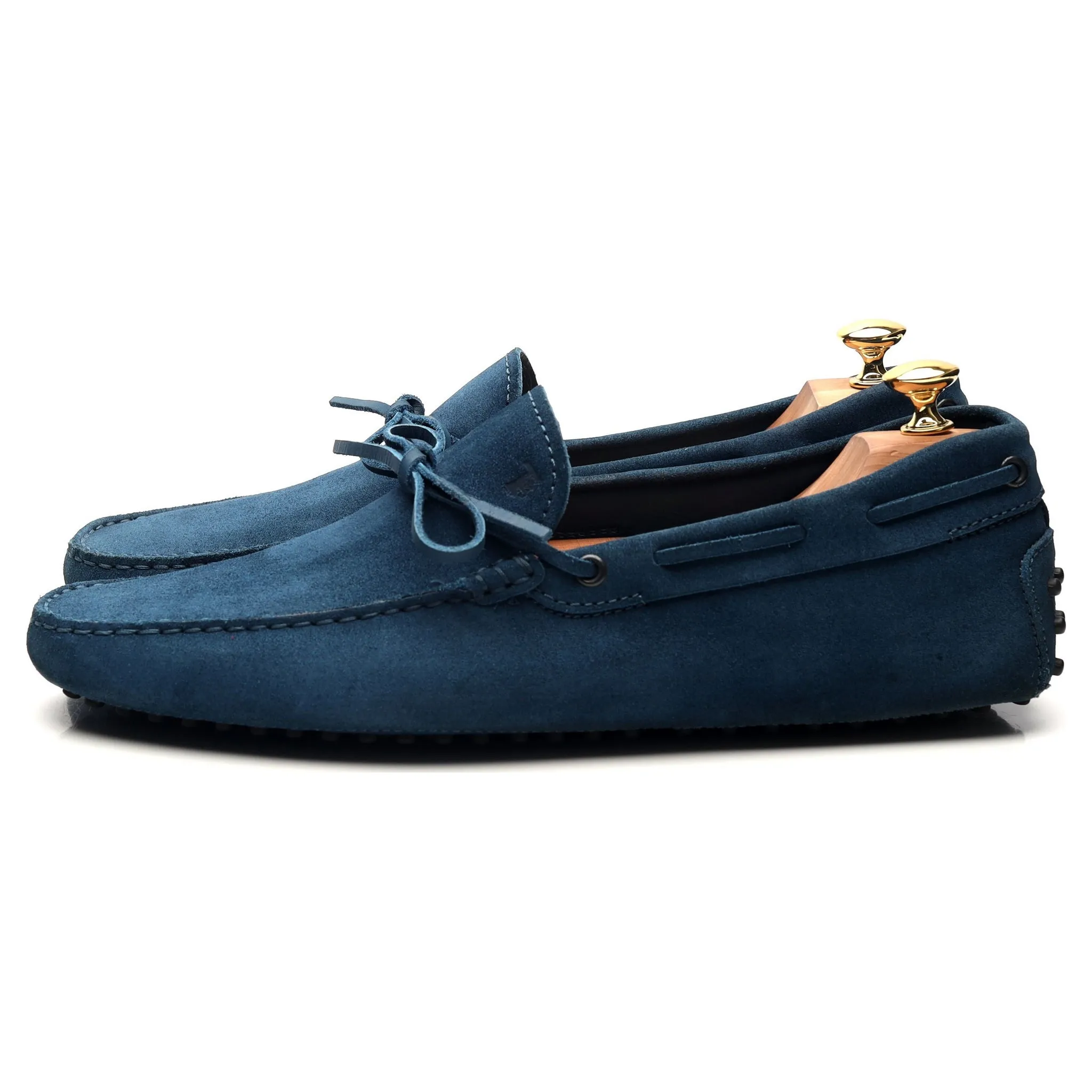 Blue Suede Driving Loafers UK 11