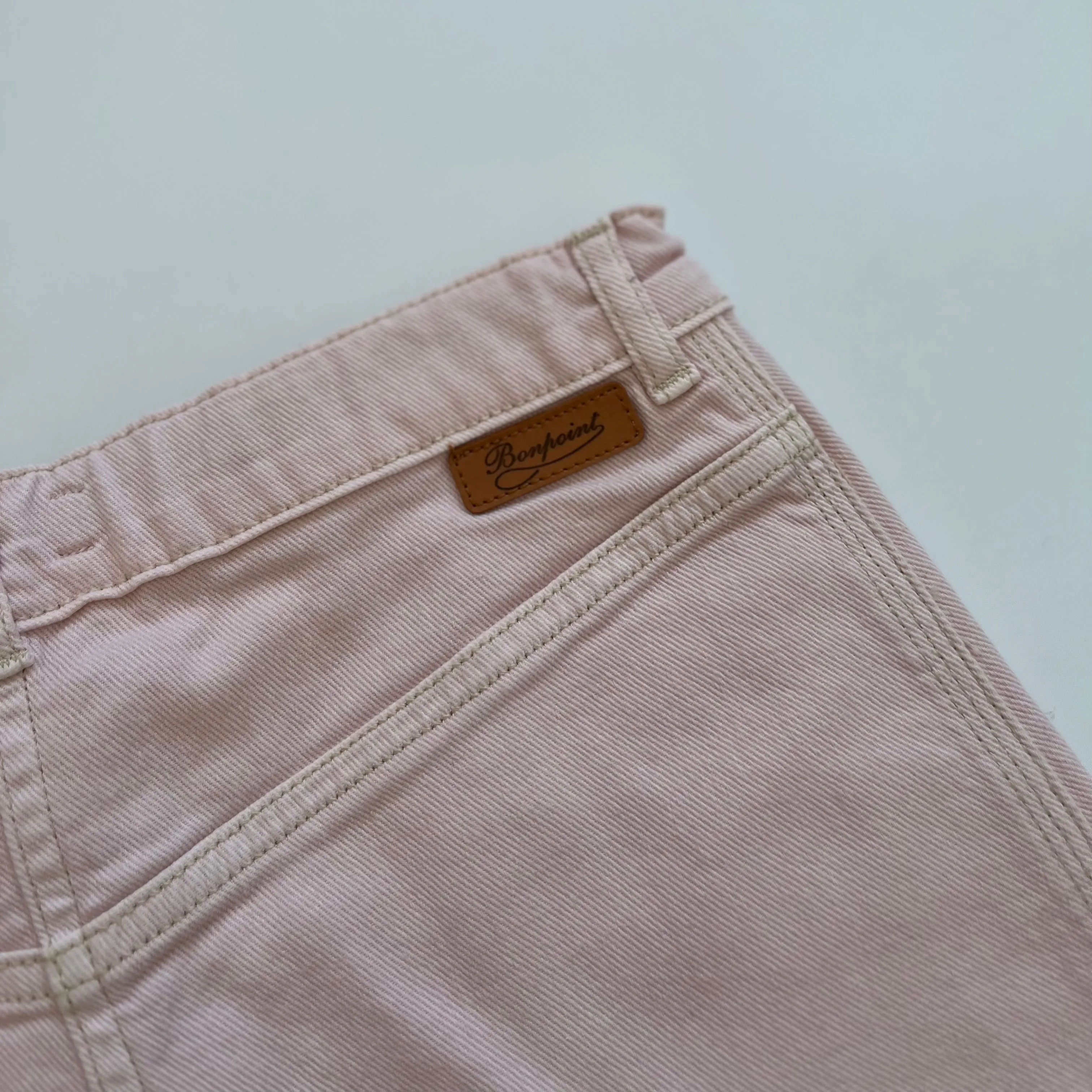 Bonpoint Pink Denim Skirt: 12 Years