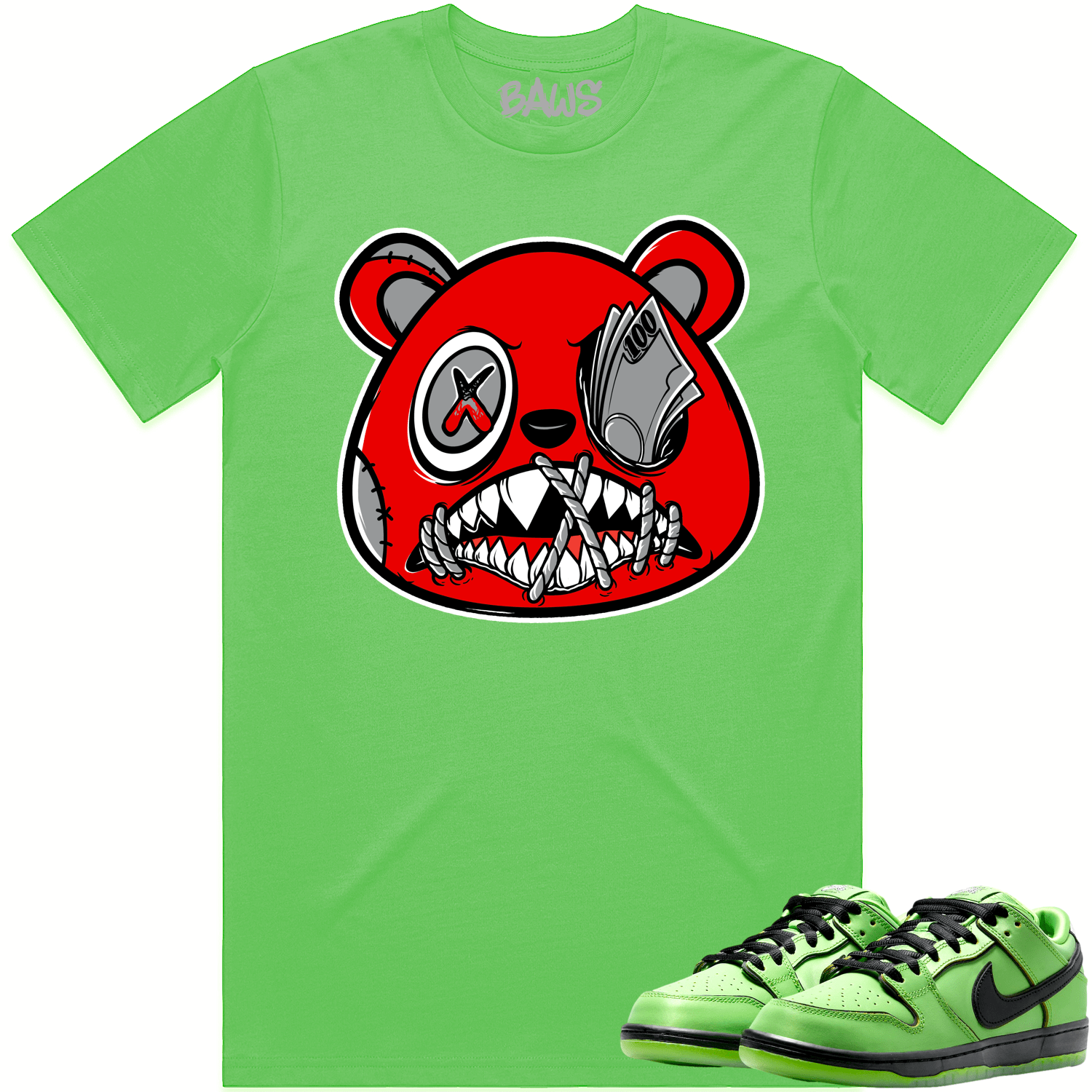 Buttercup PowerPuff Girls Dunks Shirt to Match - ANGRY MONEY TALKS BAWS