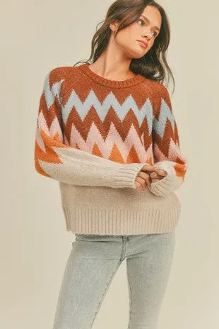 Chevron Multicolor Sweater