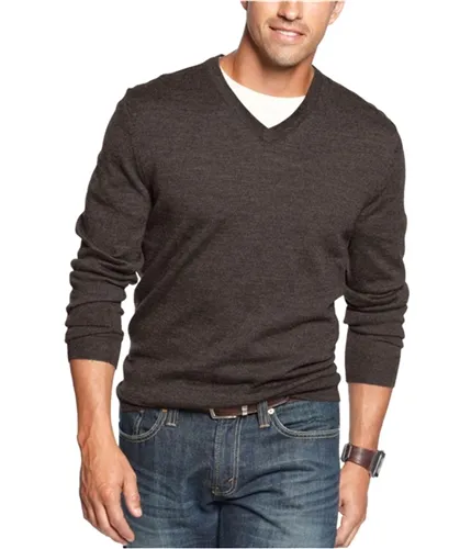 Club Room Mens Merino-Wool V-Neck Pullover Sweater, TW6