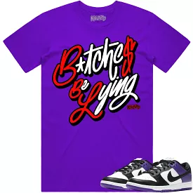 Court Purple Dunks Shirt to Match - RED BBL