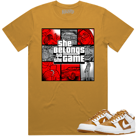 Curry Dunks Shirt to Match - RED BELONGS TO THE GAME