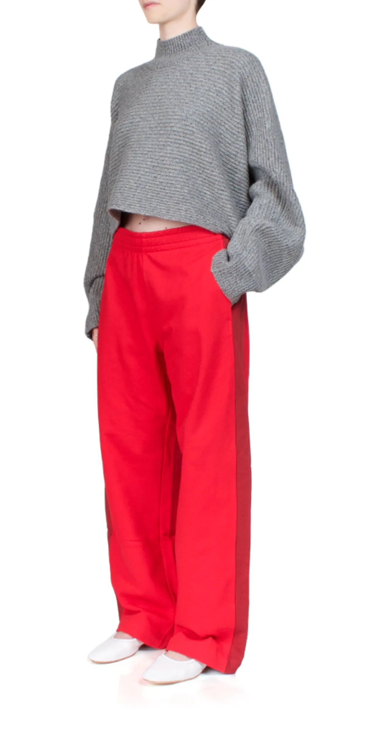 Curved Trackpant - Rouge