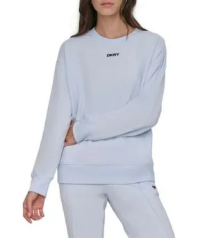 DKNY Sport Women's High Low Drop Shoulder Longline Pullover Sweatshirt