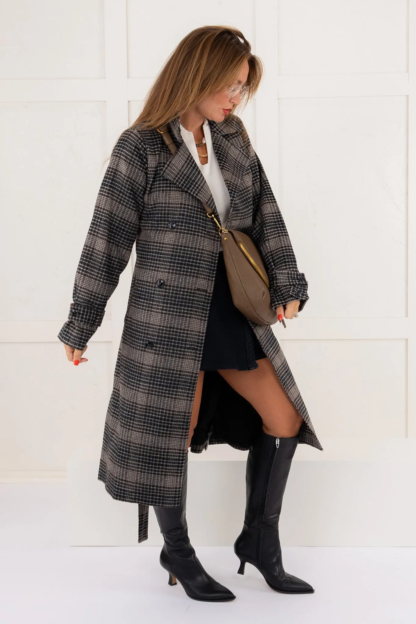 DOORBUSTER - Jackie Plaid Trench Coat | Z Supply