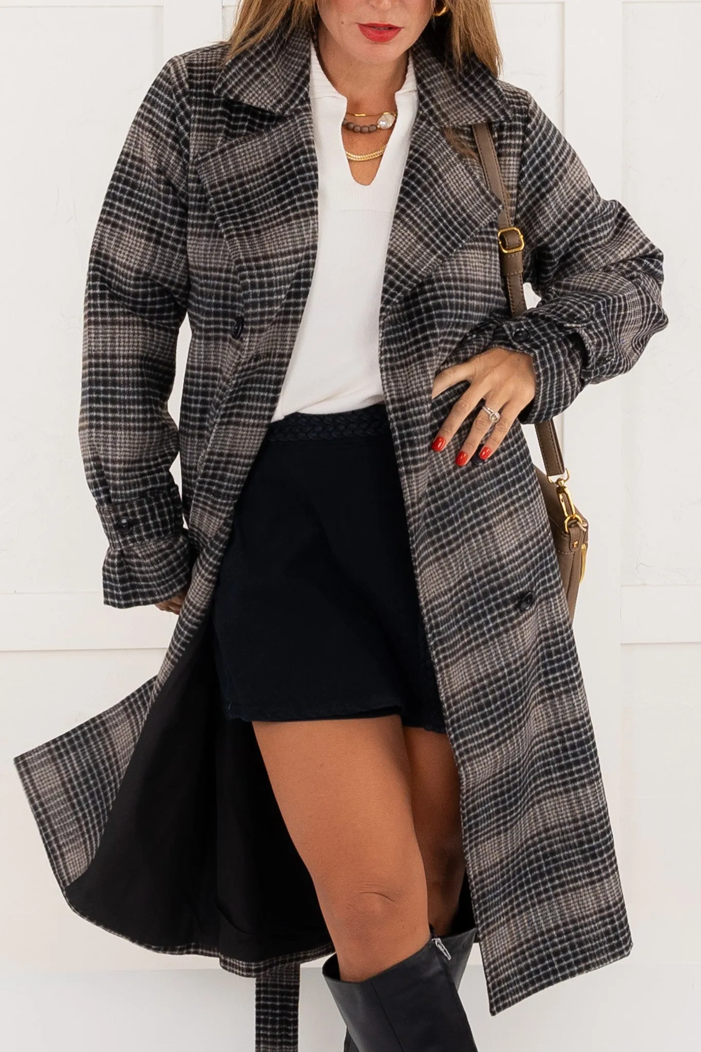 DOORBUSTER - Jackie Plaid Trench Coat | Z Supply