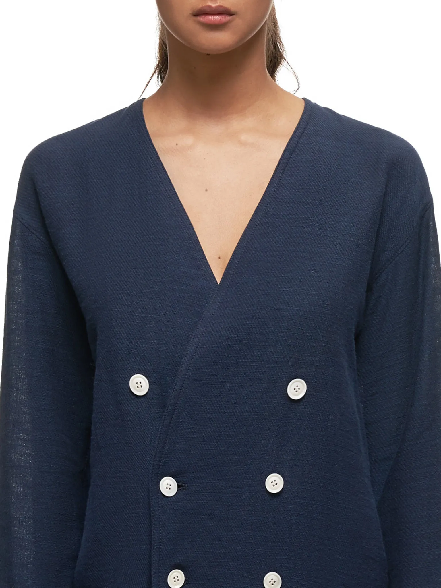 Double Breasted Cardigan (YS-J42-032-NAVY)