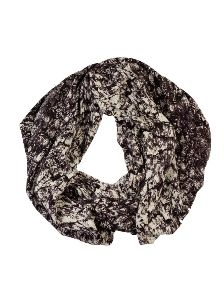 Eris Printed Cashmere Scarf Storm 