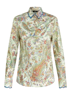 Etro Paisley-Print Cotton Blouse