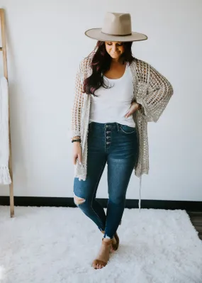 Freya Loose Weave Knit Cardigan