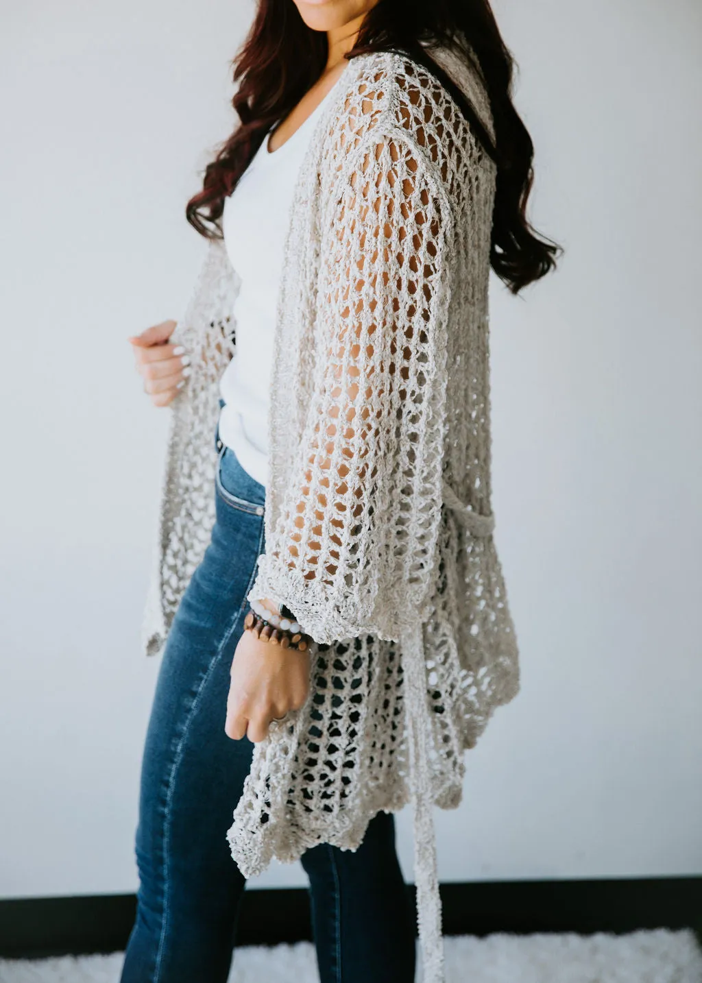 Freya Loose Weave Knit Cardigan