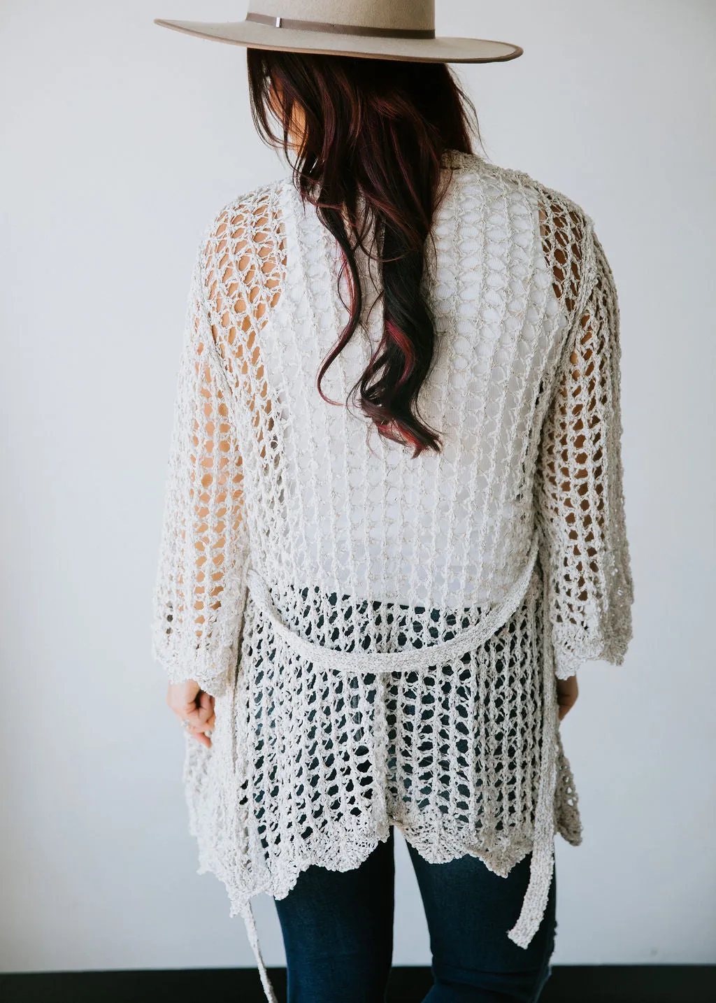 Freya Loose Weave Knit Cardigan