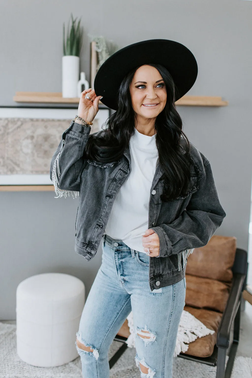 Fringe Benefits Denim Jacket