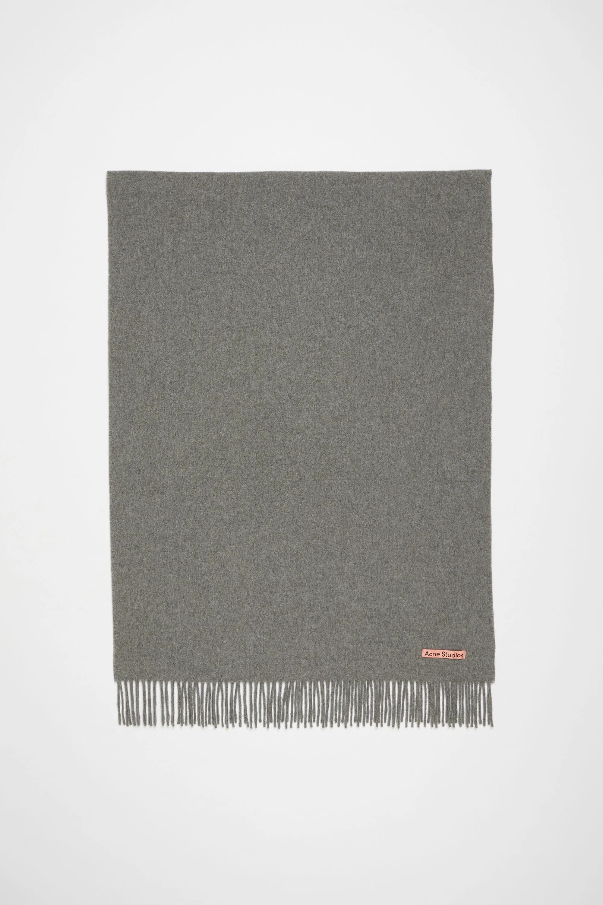 Fringe wool scarf - oversized