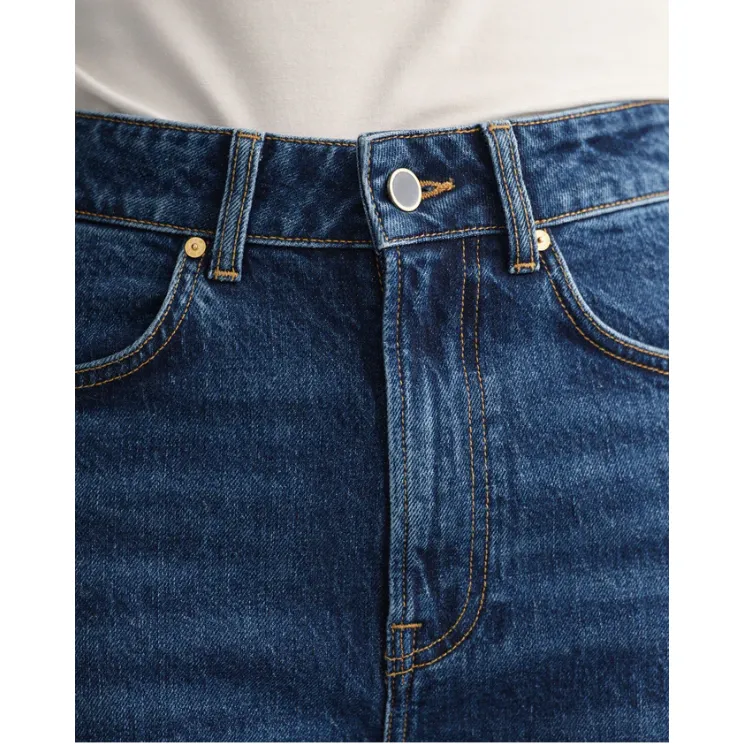 GANT High Waist Denim Flared Jeans