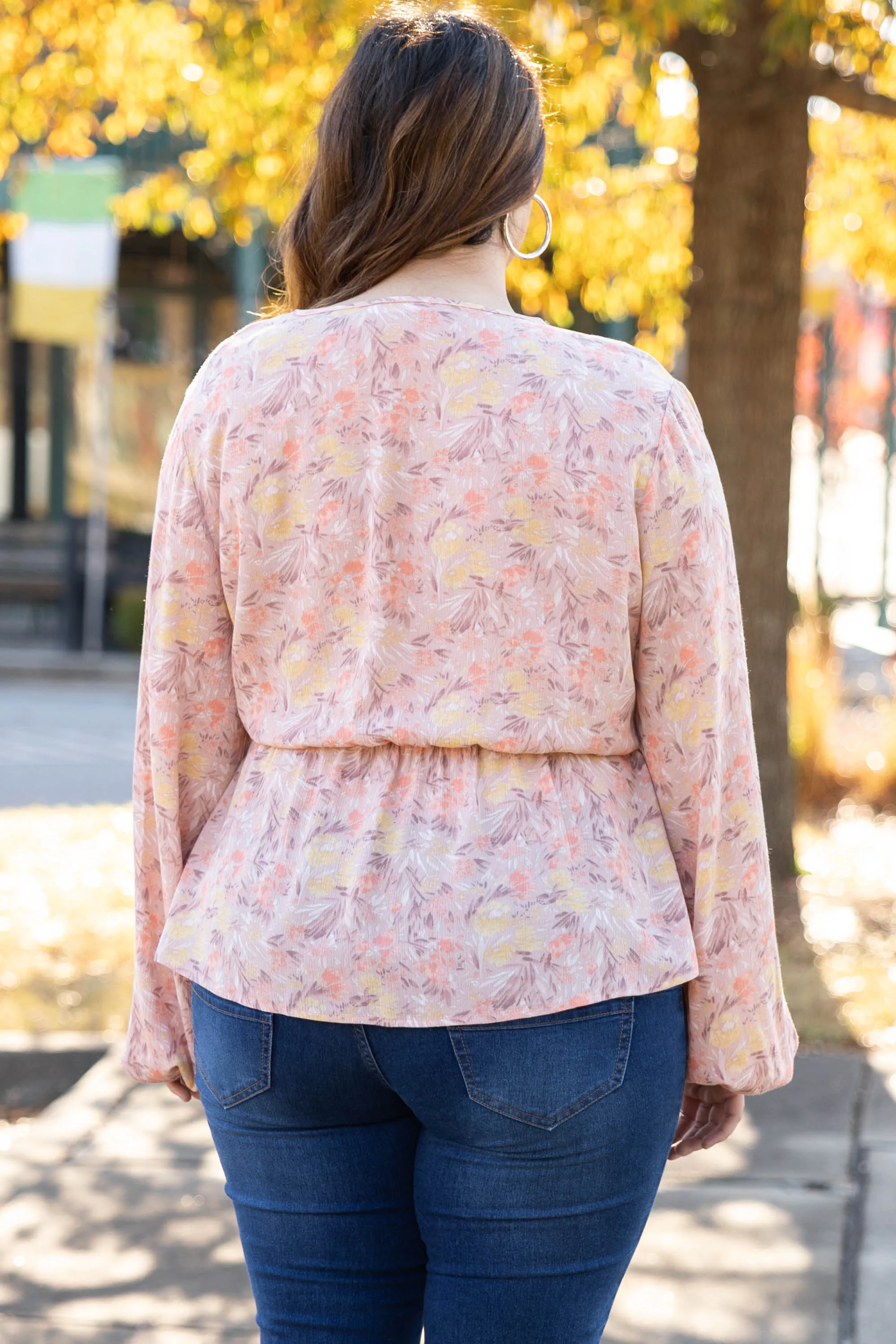 Get Them Talking Blouse, Rose Coral