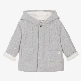 Grey Wool & Cashmere Pram Coat