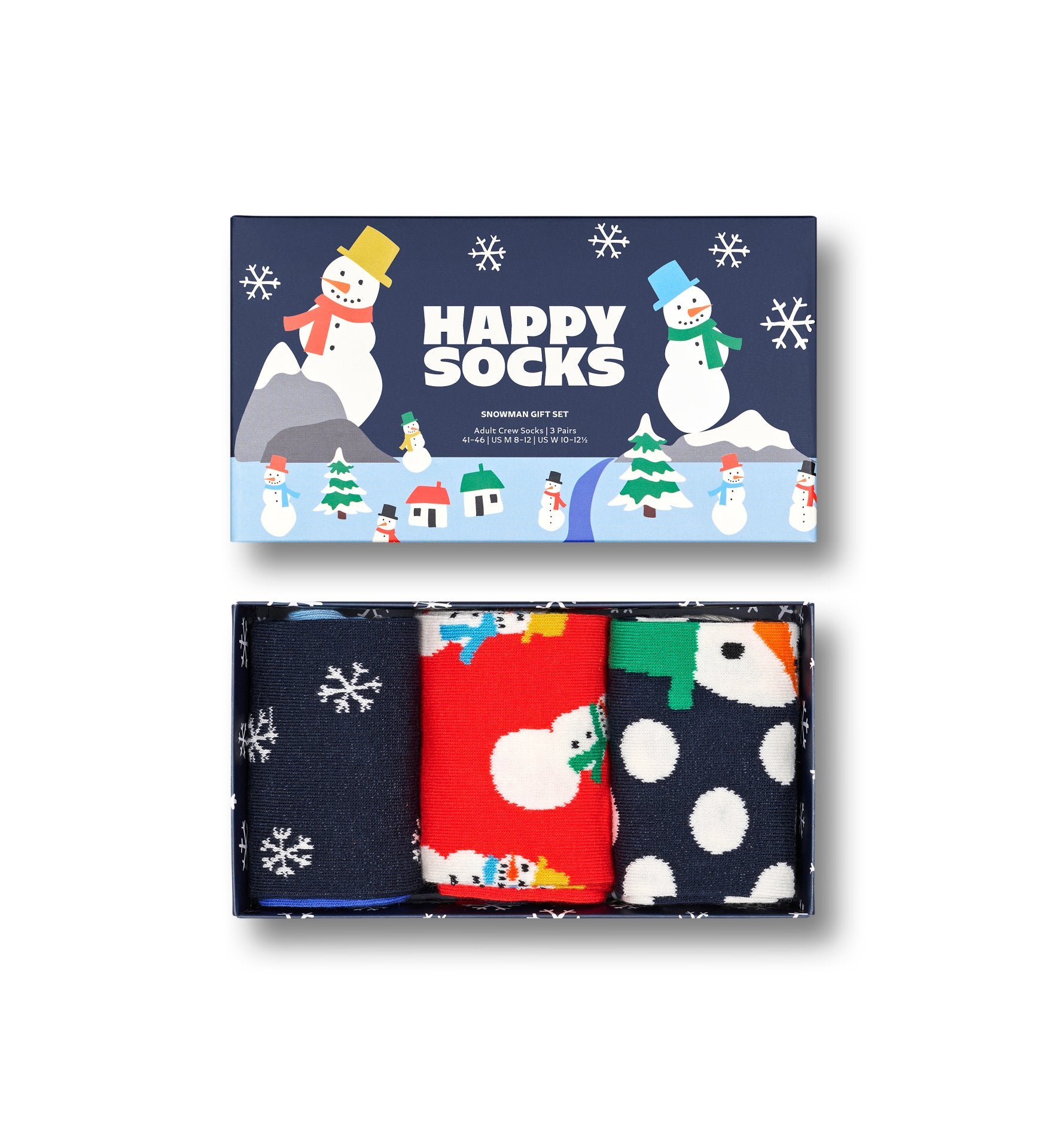 Happy Socks 'Snowman' Christams Gift Set (3-Pack)